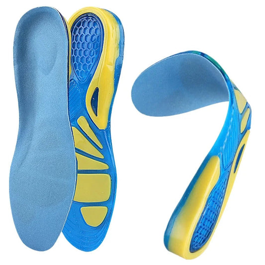 Orthopädische Gel Einlegesohlen – Stoßdämpfend, rutschfest & mit Fußgewölbe-Unterstützung